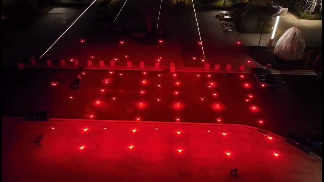 地面灯阵和特效配合参考画面
